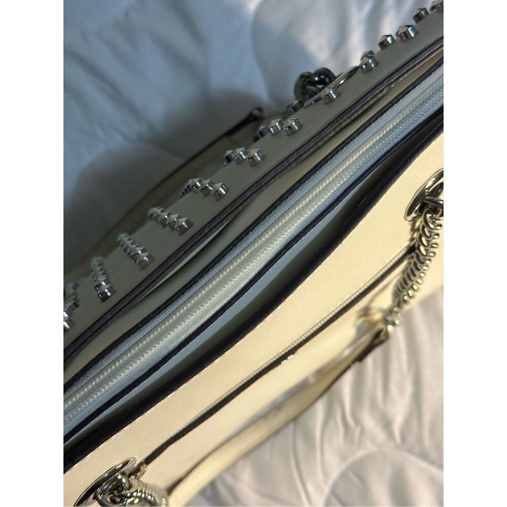 Carlos By Carlos Santana Cream Studded Purse - Picture 11 of 13